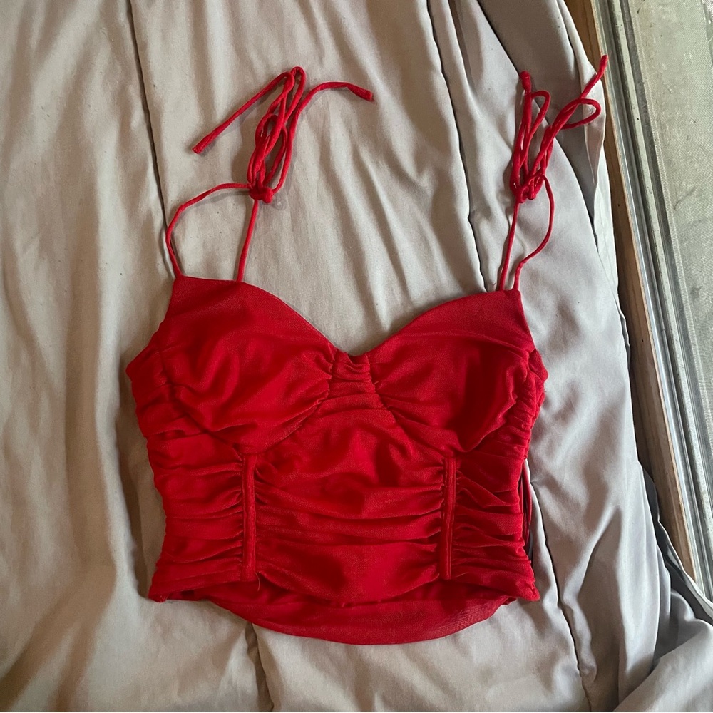 Red Princess Polly Corset Top
